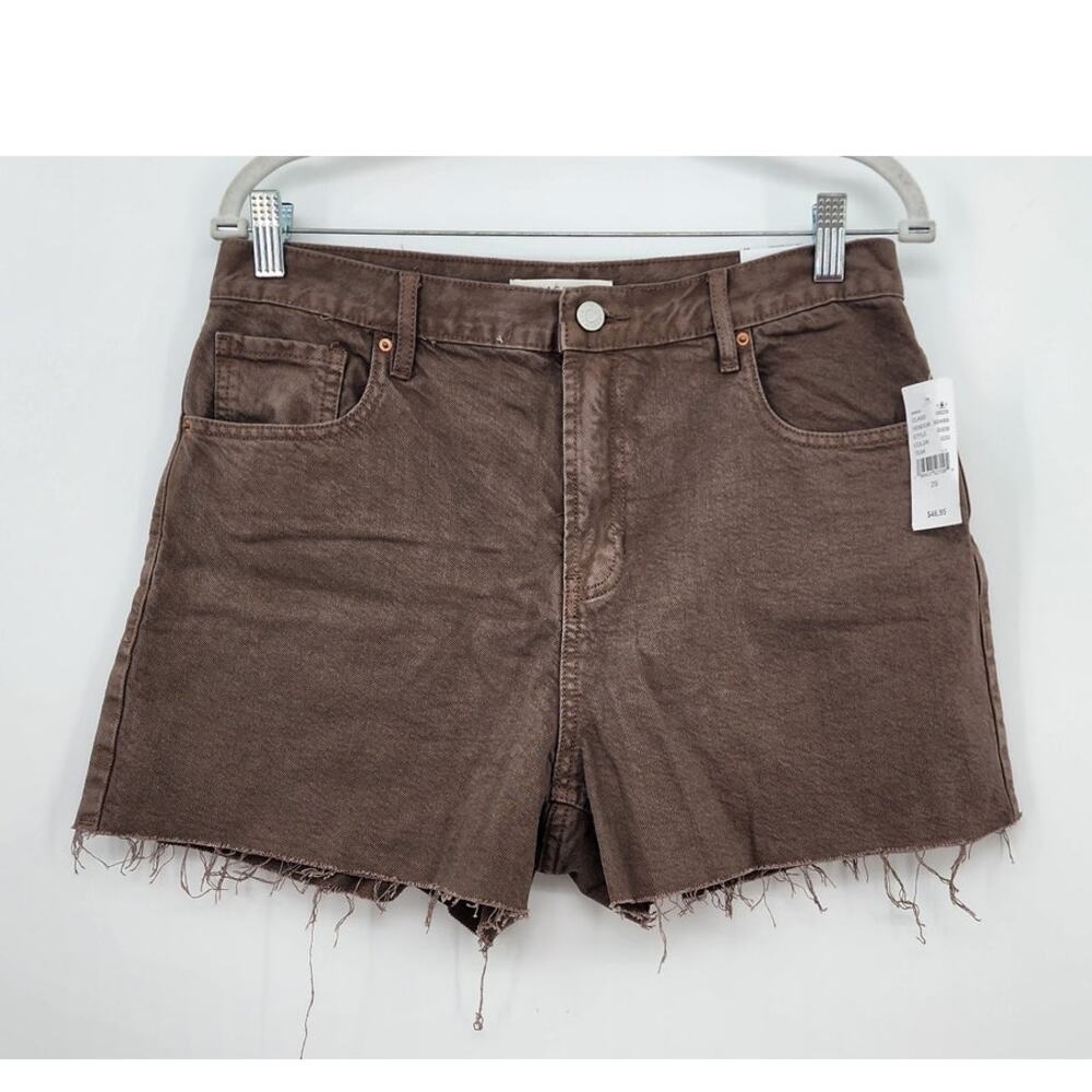 New NWT PacSun Vintage Cut Off‎ Shorts Brown Tan Taupe Size 29 - Picture 3 of 8